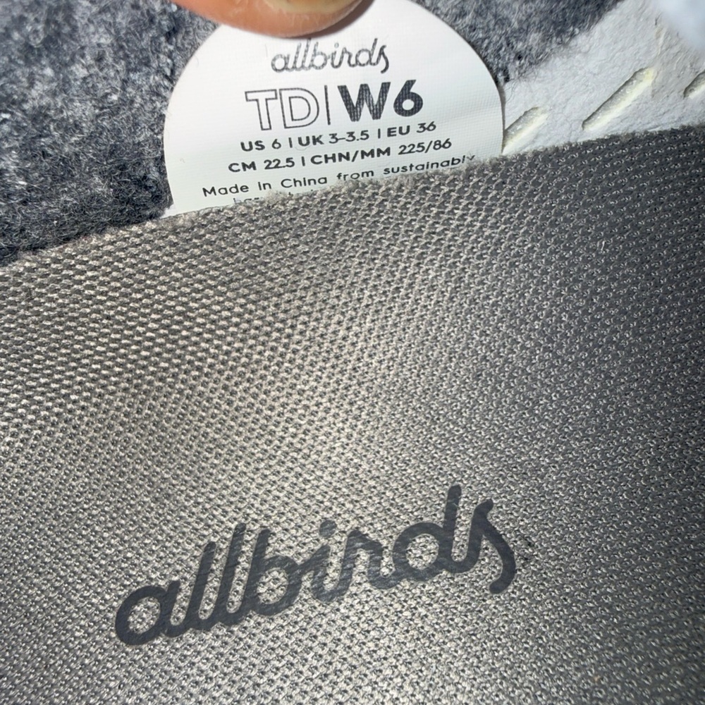 Size 6 - Allbirds White Dasher 2 Triple White, 0420RM1, Very Clean, No Box, Good - Picture 8 of 10